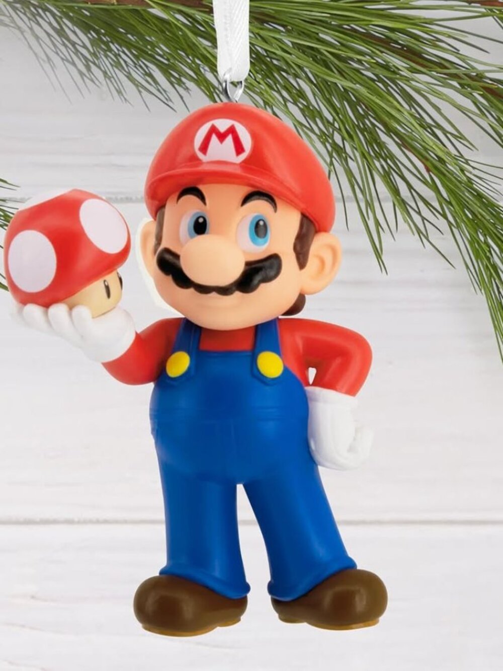 2024 Hallmark Nintendo Super Mario with Super Mushroom Christmas Ornament